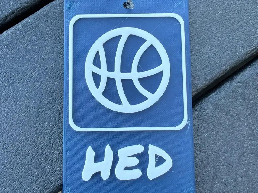 Basketball Bag Tag