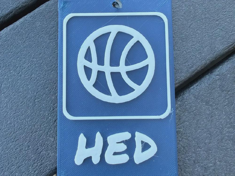 Basketball Bag Tag