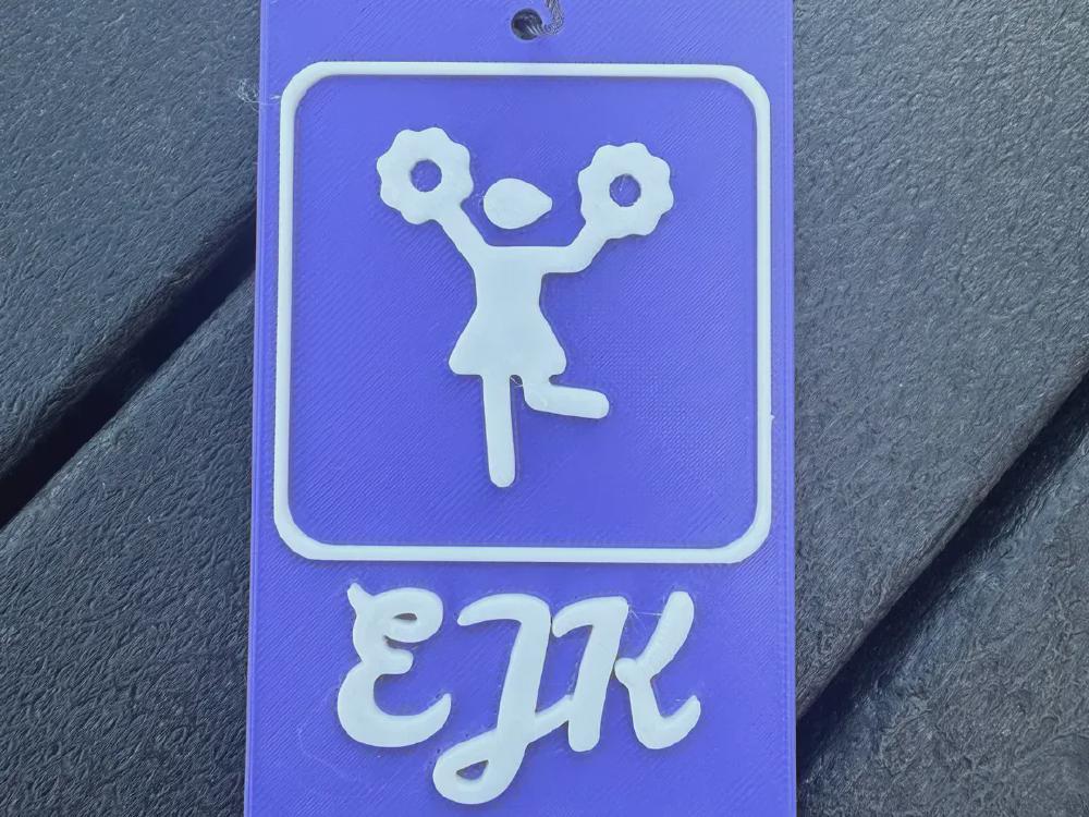 Cheerleading Bag Tag