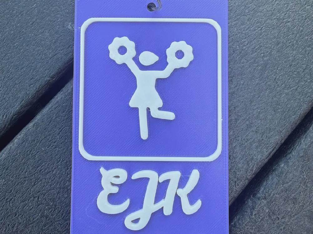 Cheerleading Bag Tag