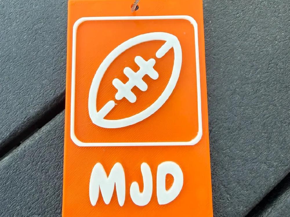 Football Bag Tag